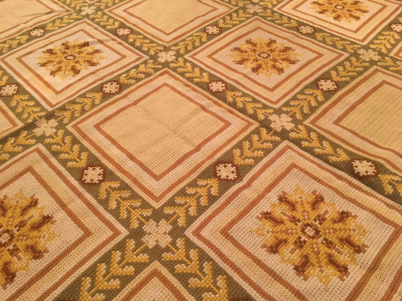 Vintage needlepoint, portuguese Carpet - # 53414