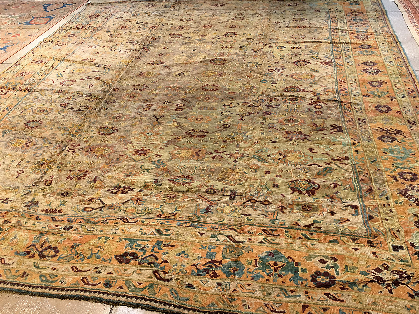 Vintage oushak Carpet - # 11163