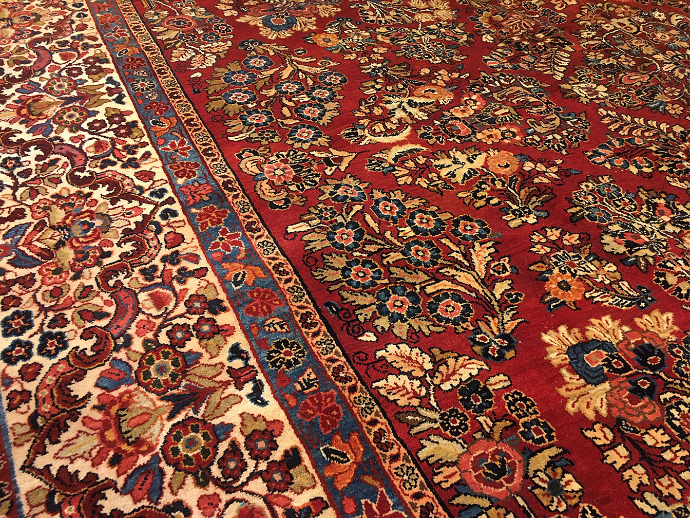 Vintage sarouk Carpet - # 54694