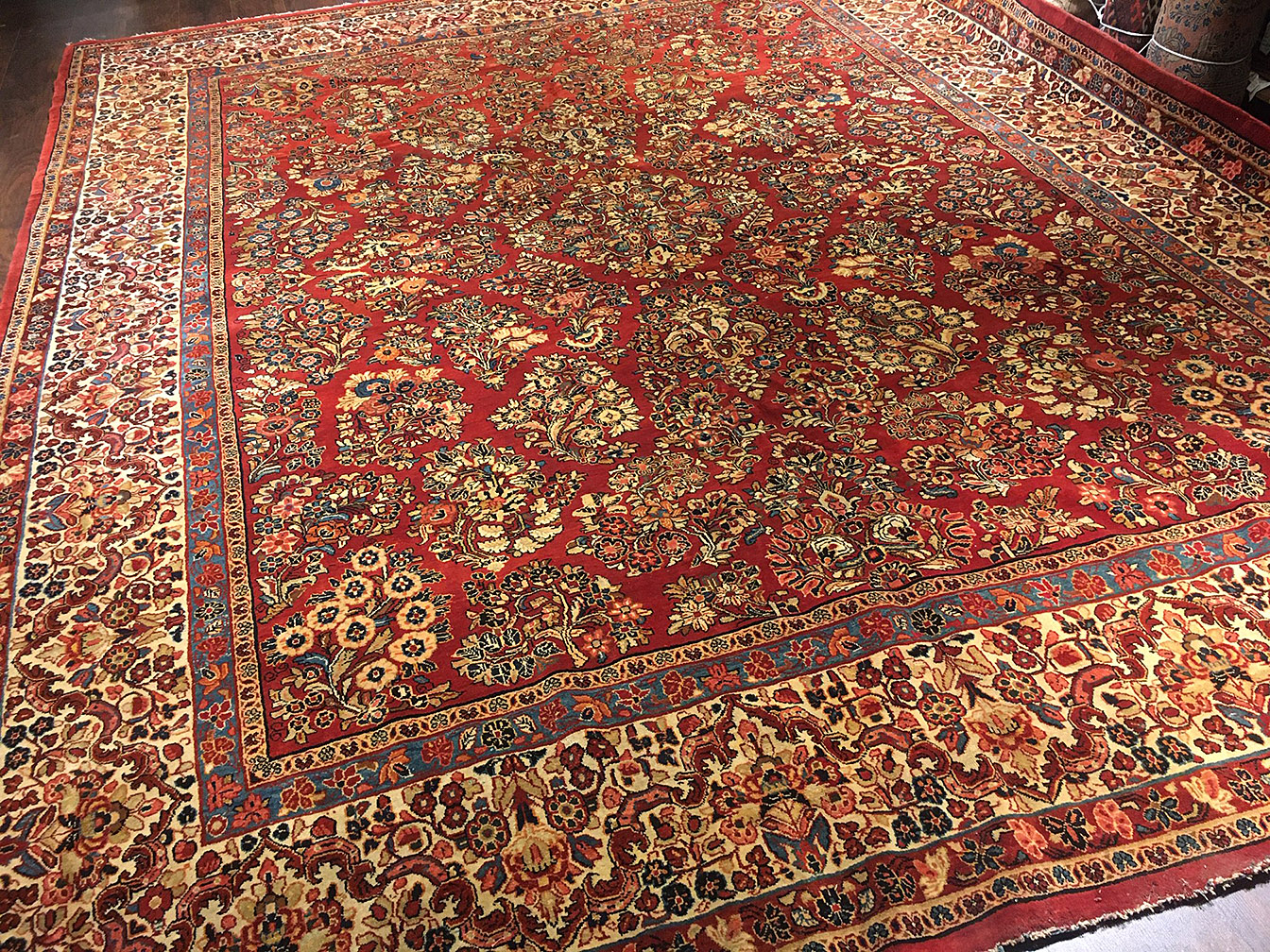 Vintage sarouk Carpet - # 54694