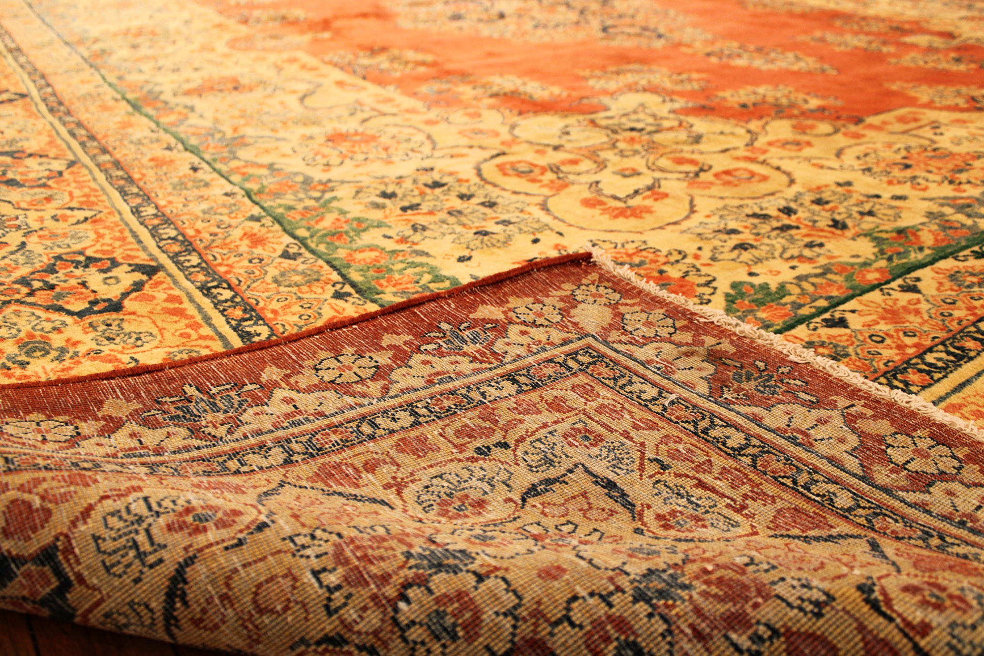 Vintage sarouk Carpet - # 58233