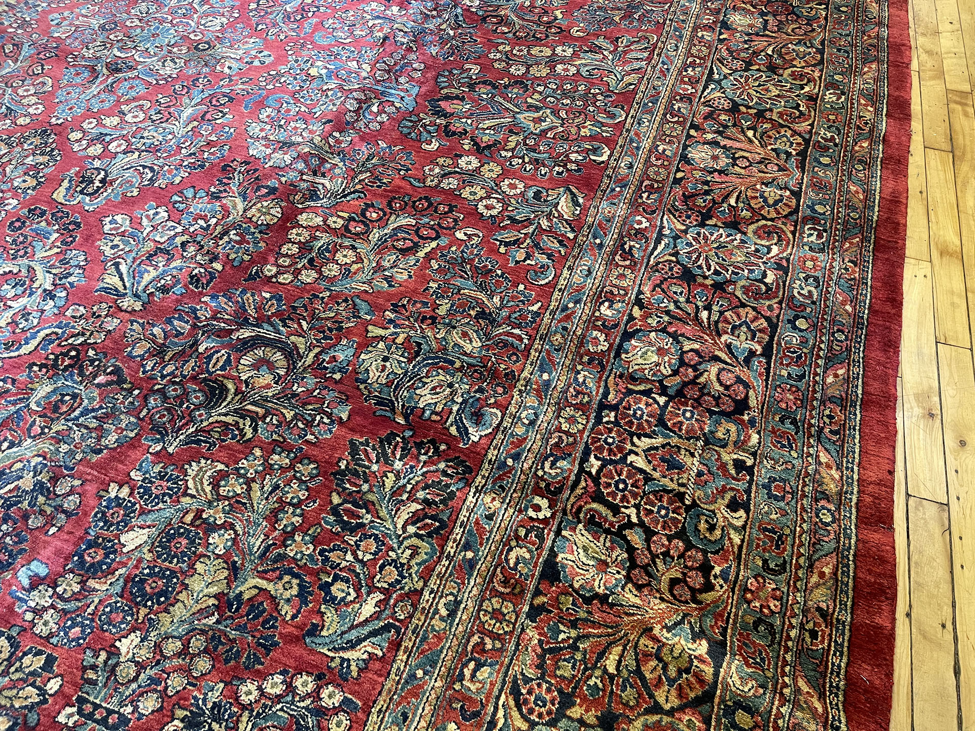 Vintage sarouk Carpet - # 58238
