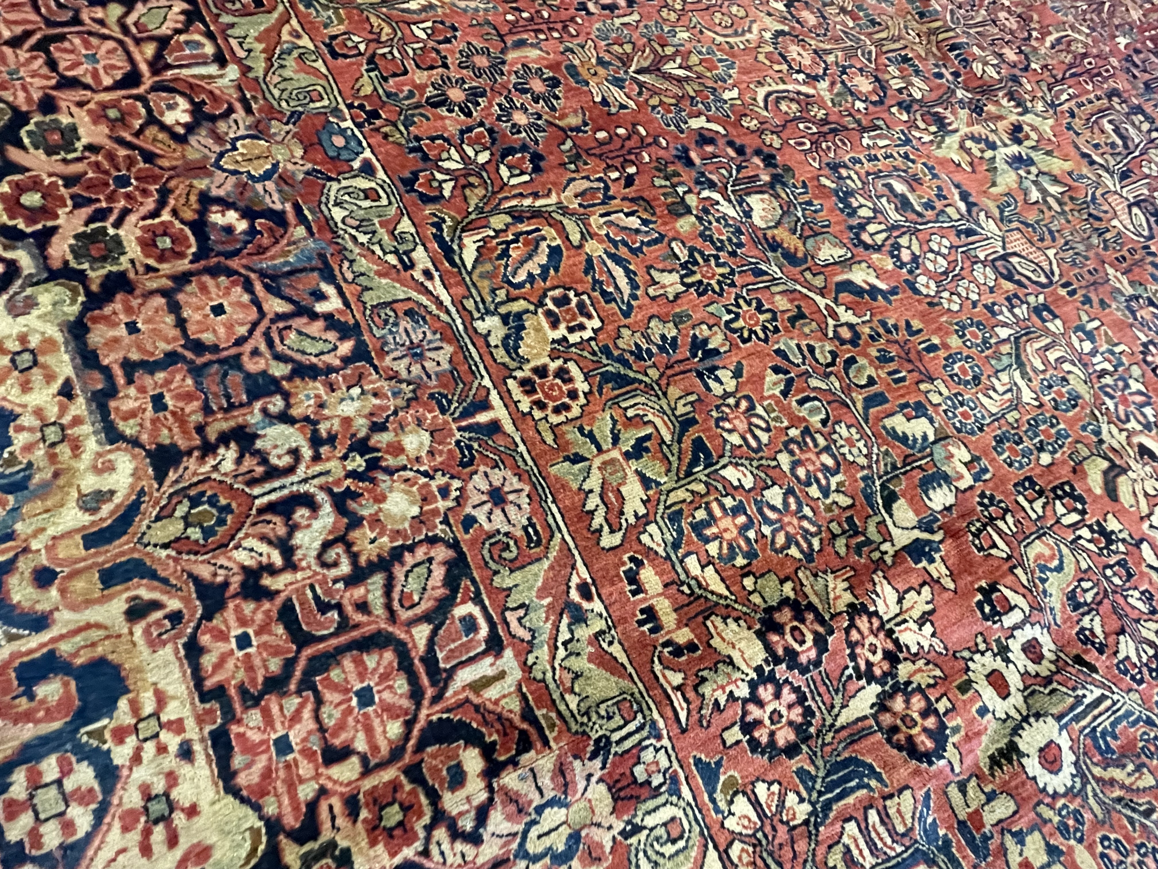 Vintage sarouk Carpet - # 78138
