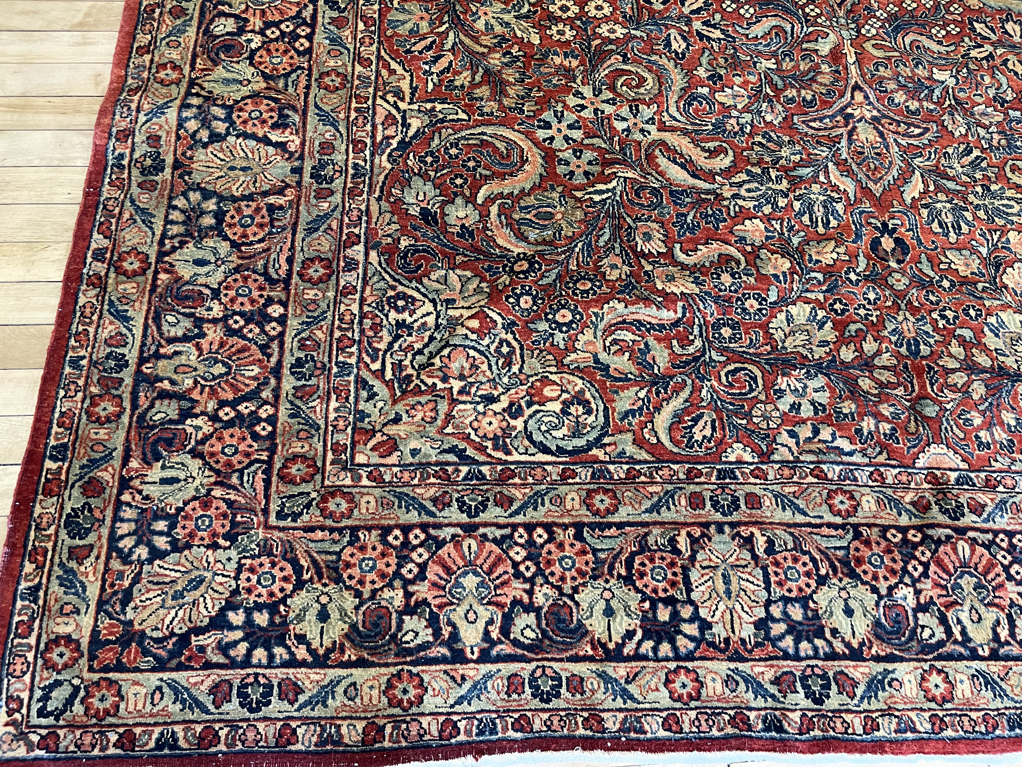 Vintage sarouk Carpet - # 78237