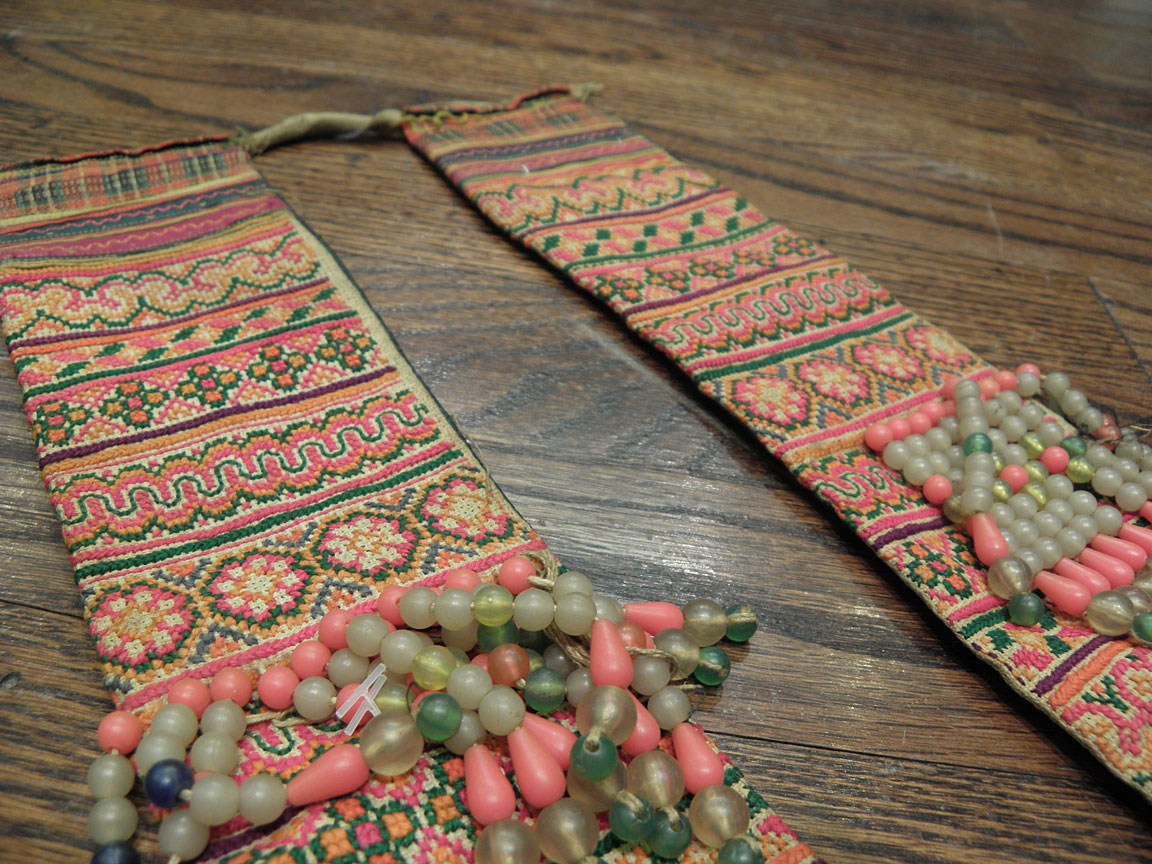 Vintage southeast asia textile - # 30136