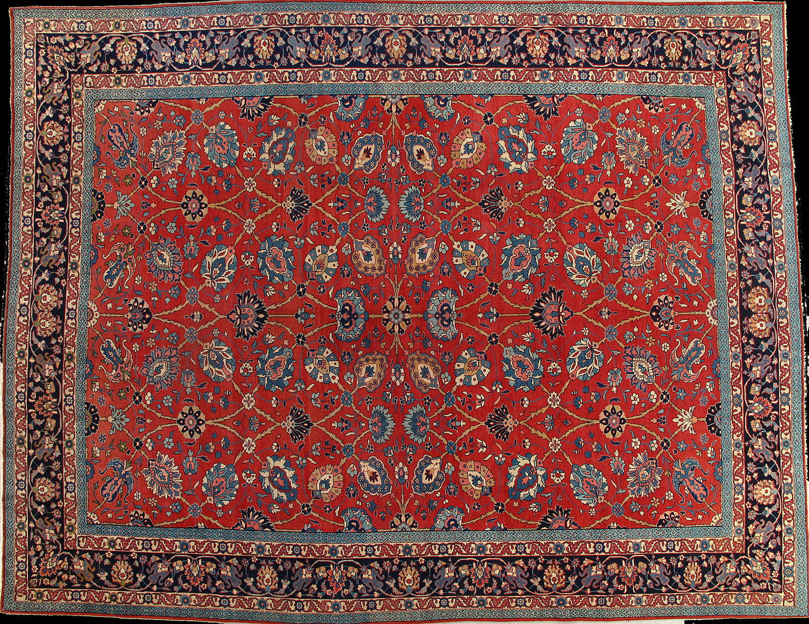 Vintage tabriz Carpet - # 53055