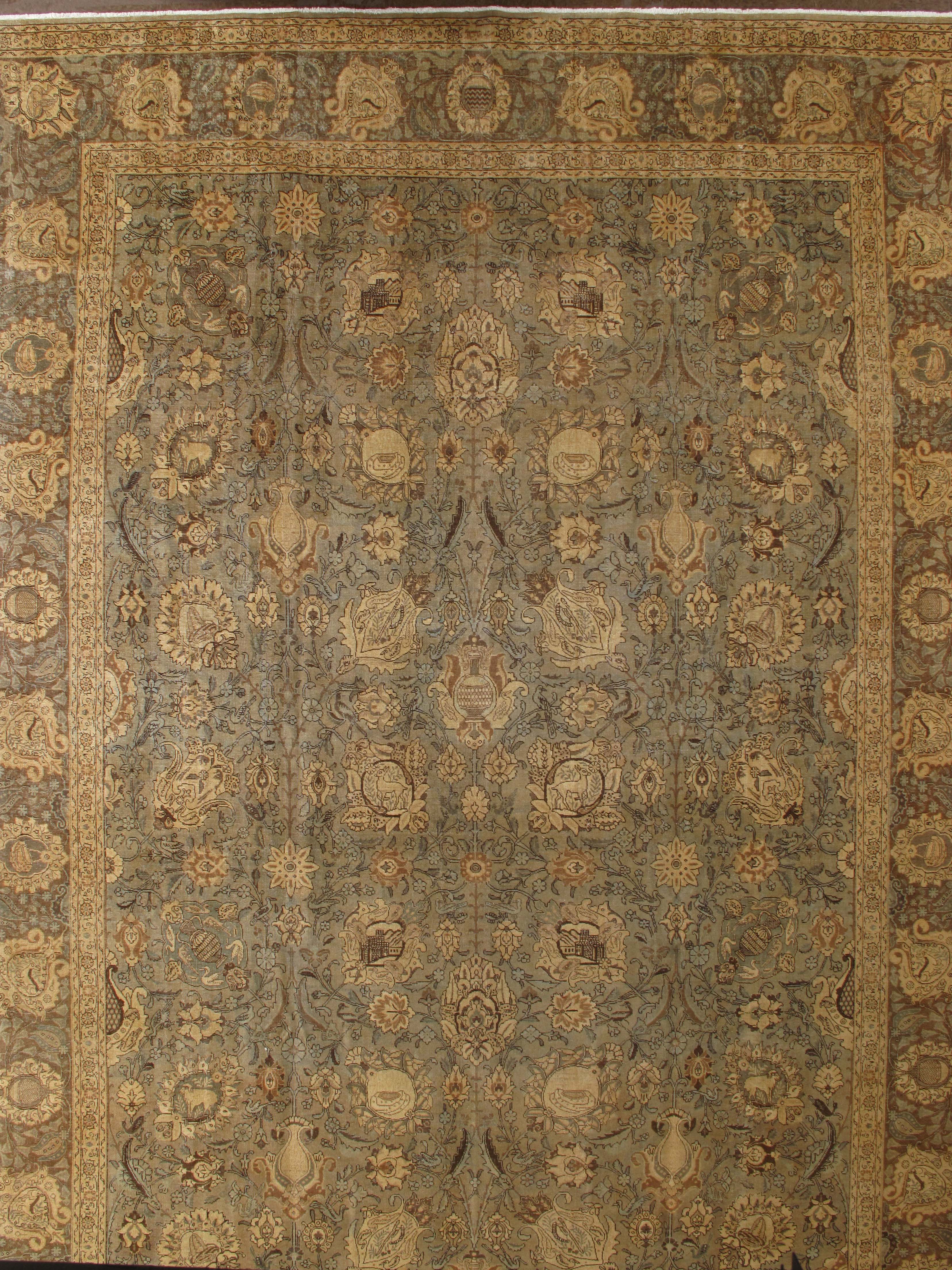 Vintage tabriz Carpet - # 54364