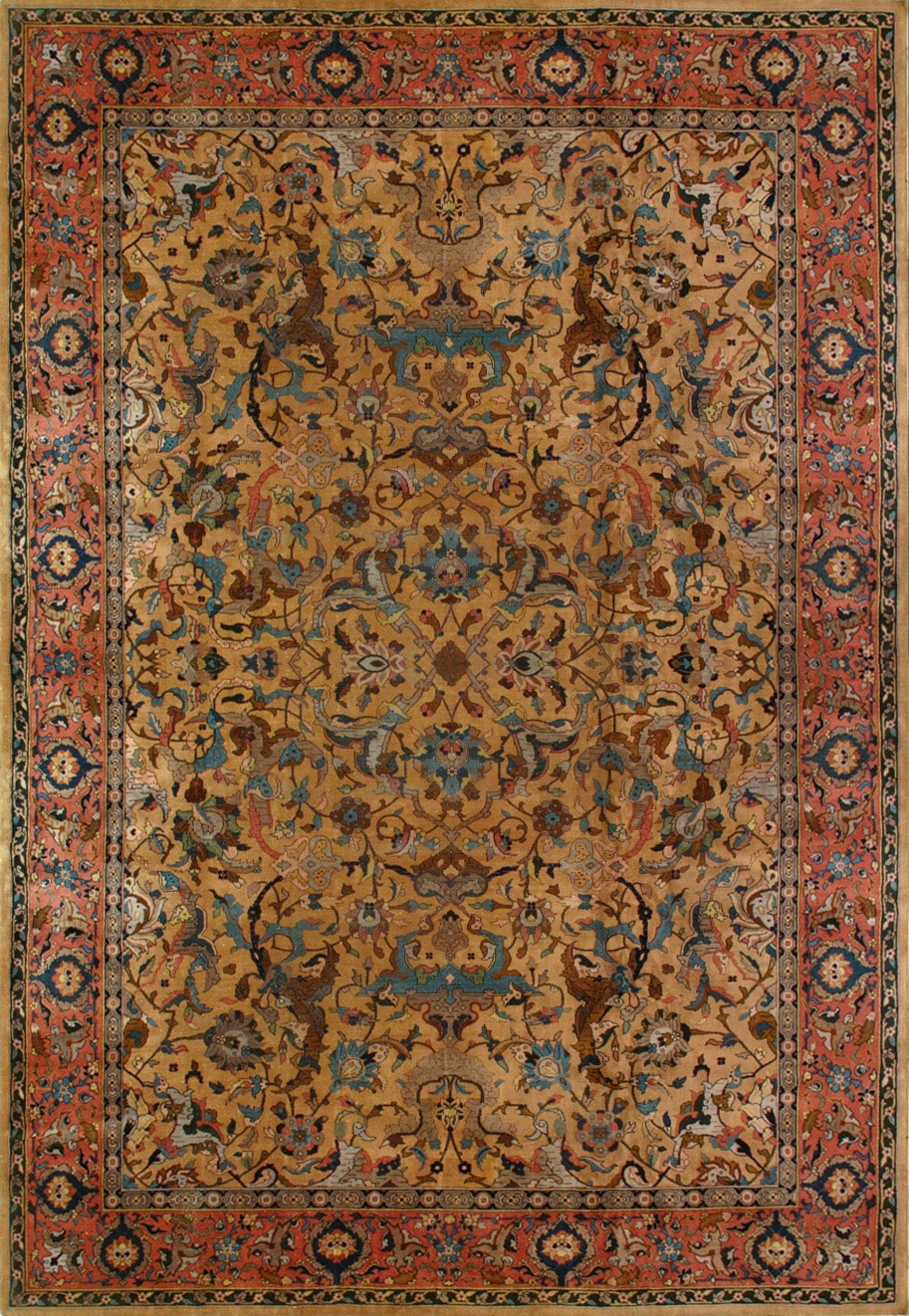 Vintage tabriz Carpet - # 8906