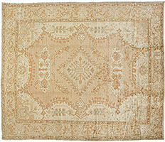 Antique oushak, angora Carpet - # 54859