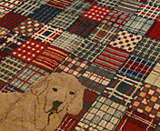 Antique hooked Carpet - # 7691