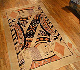 Antique hooked Rug - # 4202