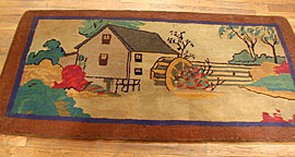 Antique hooked Rug - # 4592