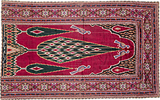 Antique ikat Rug - # 55475