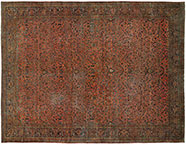 Antique kashan Carpet - # 54363