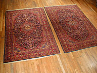 Antique kashan, dabir Rug - # 4976