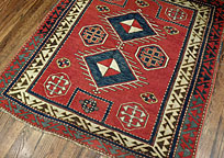 Antique kazak, bordjaloo Rug - # 7712
