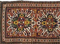 Antique kazak, eagle Runner - # 53601