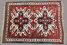 Antique kazak, eagle Rug - # 4680