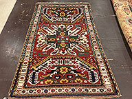 Antique kazak, eagle Rug - # 52539