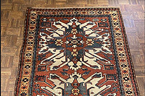 Antique kazak, eagle Rug - # 57251