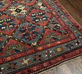 Antique kazak Rug - # 3826