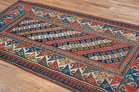 Antique kazak Rug - # 56869