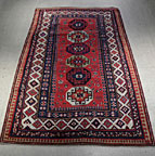 Antique kazak, moghan Rug - # 6627