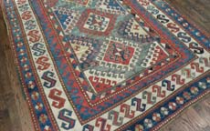 Antique kazak Rug - # 7343