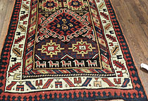 Antique kazak Runner - # 7900