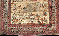 Antique kirman, lavar Carpet - # 52893