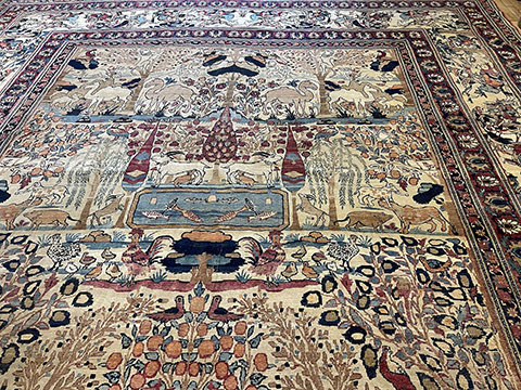 Antique kirman, lavar Carpet - # 58195