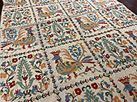 Antique needlepoint, portuguese Rug - # 55956