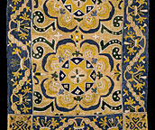 Antique needlepoint, portuguese Rug - # 7484