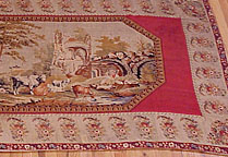 Antique needlepoint Rug - # 7924