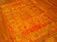 Antique oushak, angora Rug - # 5833
