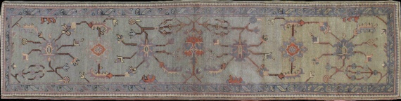 Antique oushak Runner - # 40540