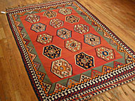 Antique qashqai kilim Rug - # 3184