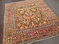 Antique sultan abad Rug - # 8798