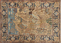 Antique tabriz Rug - # 9400