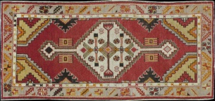vintage oushak Runner - # 40490