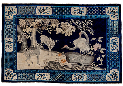 Vintage chinese, baotou Rug - # 55886