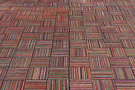 Vintage hooked Carpet - # 56656