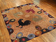 Vintage hooked Rug - # 4570