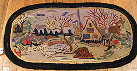 Vintage hooked Rug - # 4635