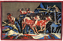 Vintage kashan Rug - # 54197