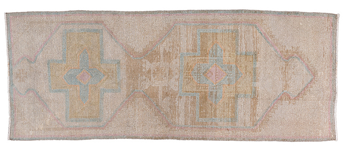 Vintage oushak Runner - # 56982