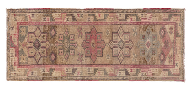 Vintage oushak Runner - # 56987