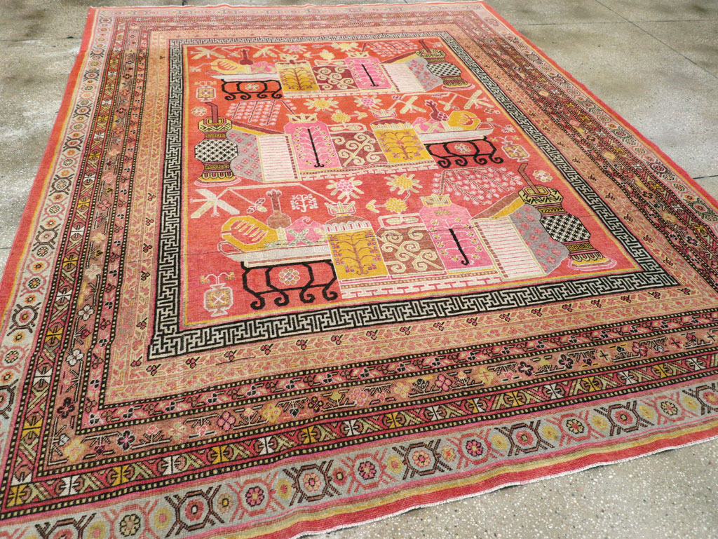 Vintage samarkand Carpet - # 57523