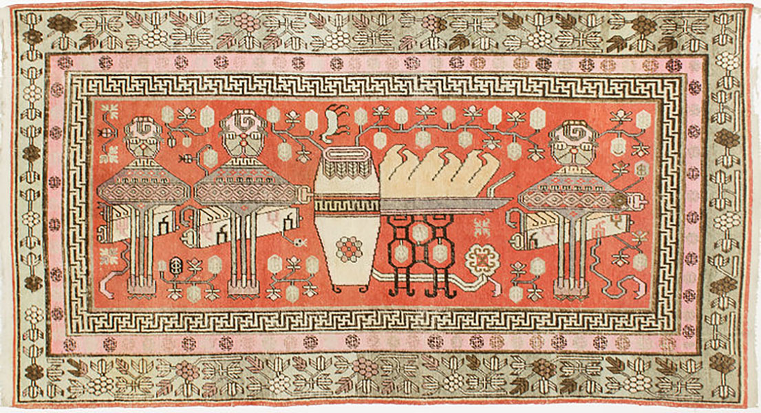 Vintage samarkand Rug - # 54903